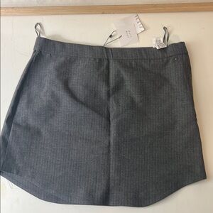 Zara Gray Pinstripe Skirt NWT